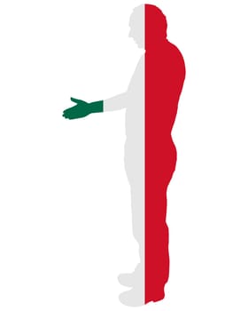 Mexican handshake