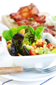 Small salad with low calorie