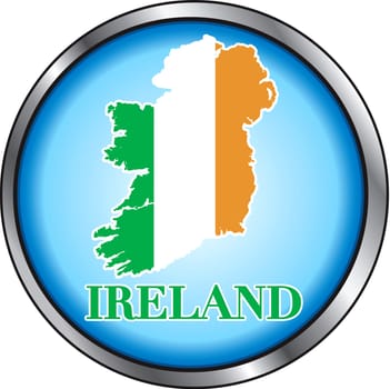 Vector Illustration for Ireland, Round Button. Used Didot font.