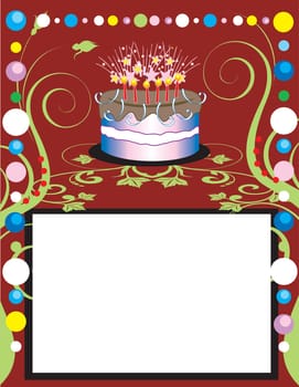 This can be used as a book cover, card or anything you choose. There is room for your text.