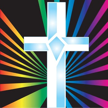 The Power of God, vector Illustration.