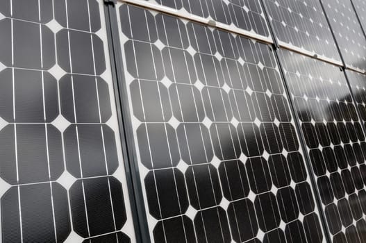Detail of a solar panel