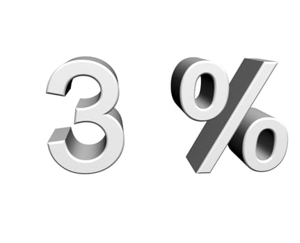 3 percent