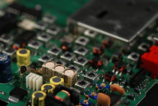 stock pictures of electronic components and boards