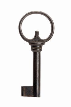 Isolated Skeleton Key Isolated on white with Clipping Path