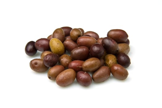 olives isolated on white background