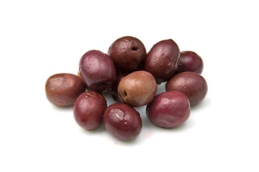 olives isolated on white background