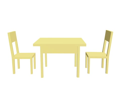 table and chairs