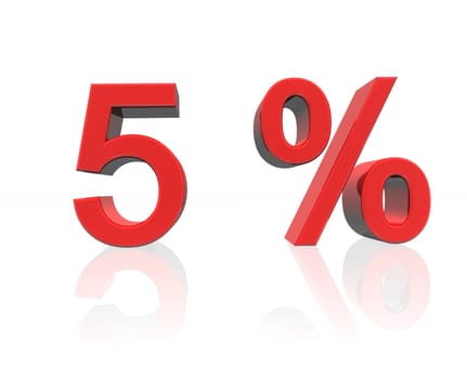 5 percent.0 percent