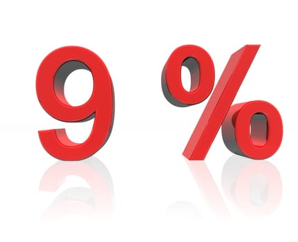 9 percent