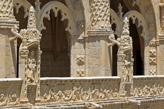 The ornate Jeronimos Monastery in Lisbon