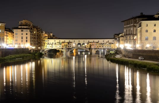 Ponte Vecchio, medieval bridge in Florence, Tuscany