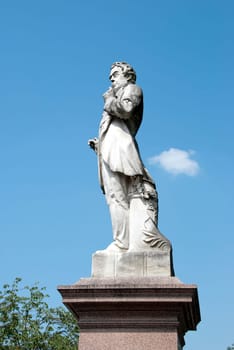 The Statue of George Leeman Politician,Railwayman and Industrialist in York Yorkshire
