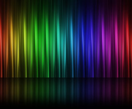 Colorful stage