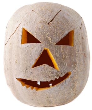 a photo of a pumpkin a over white background