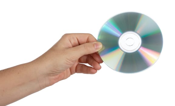 photo of a hand with compact on white bottom