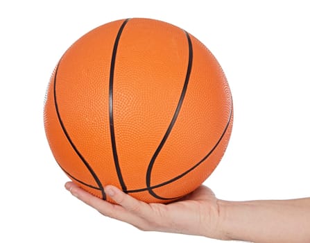 a photo of a Basketball on white background