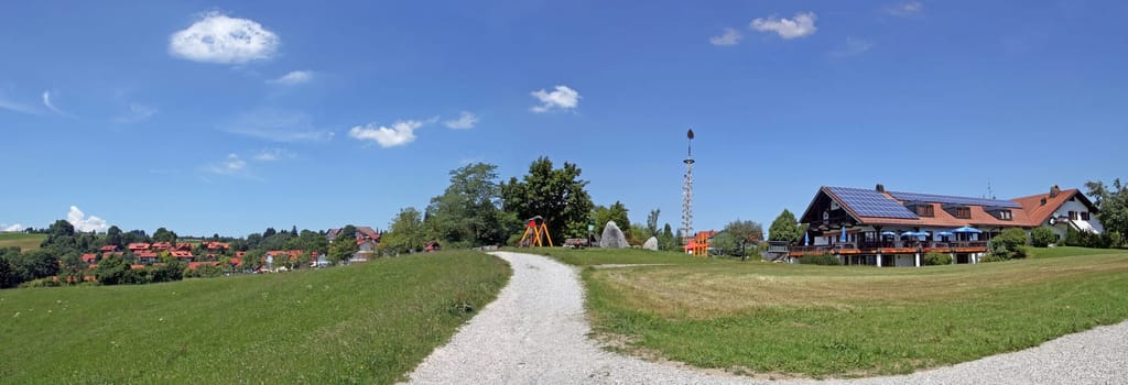 A panorama of Oy-Mittelberg in the Oberallgäu