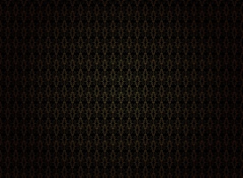 Vintage Wallpaper - Golden Ornaments on Black Background
