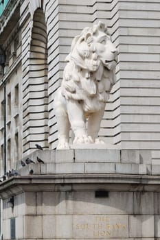 The Southbank Lion on Westminster Bridge