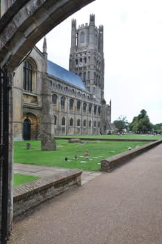 Ely Cathedral through archway