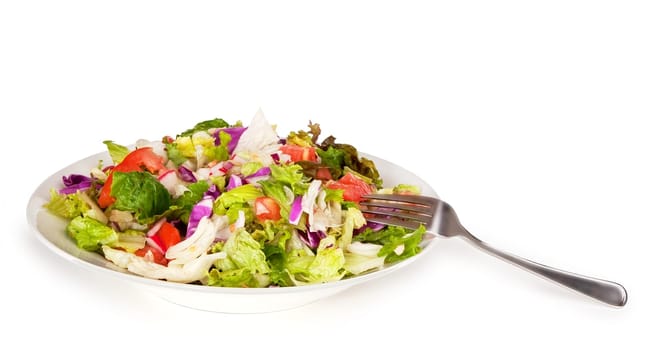 This is a close-up of a salad.