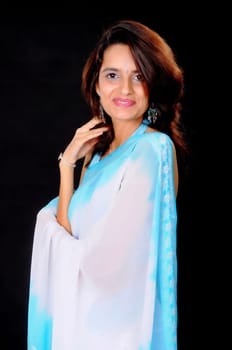 Lovely girl from India wearing traditional dress