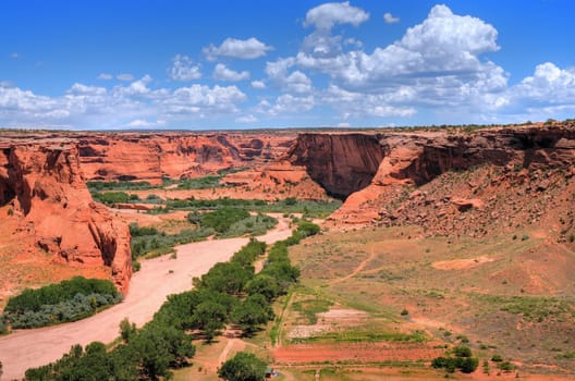 Canyon de Chelly entrance the Navajo nation