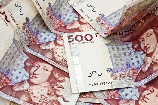 currency closeup on white background.