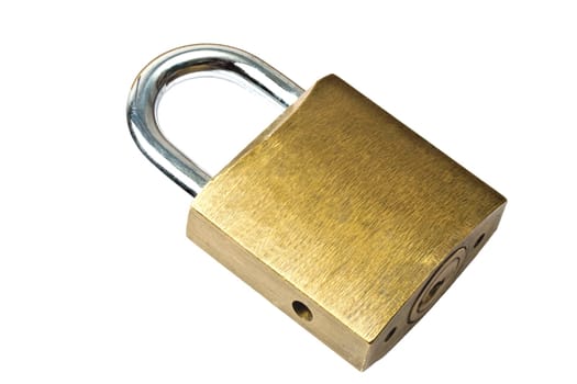 Padlock isolated on white background