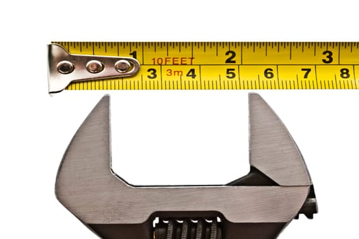 Industrial tools isolated white background