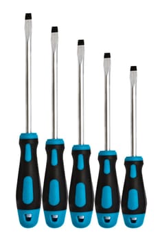 Industrial tools isolated white background