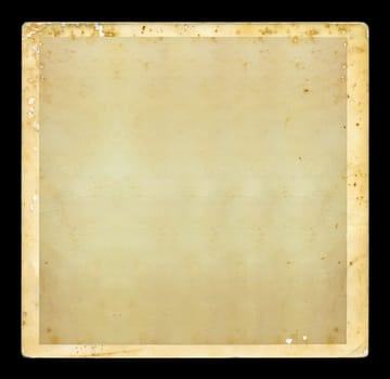 Vintage blank dirty photo with white border. Grunge background design element.