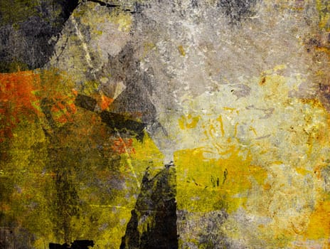 Mixed Media Background - Layers Collage