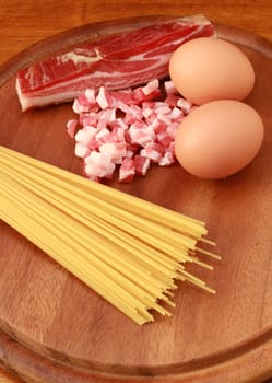 pasta  carbonara ingredients