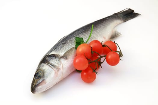 sea bass with lemon and tomatoes