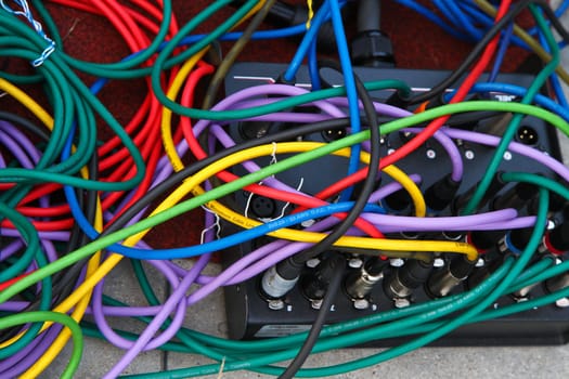 colored power cable