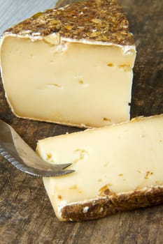 part of aged italian cheese