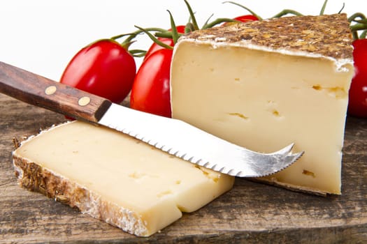 part of aged italian cheese