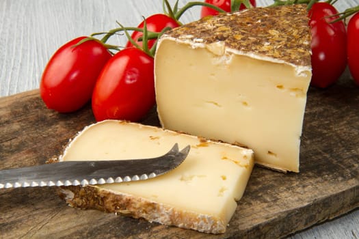 part of aged italian cheese