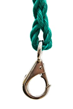 Noose and hook isolated on white