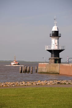 Lighthouse on the Kiel Canal