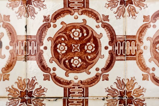 Close up view of a typical retro styled texture from a wall.