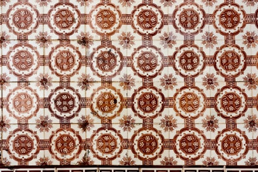 Close up view of a typical retro styled texture from a wall.
