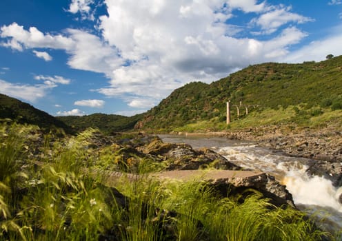 View of the beautiful location called &#039 Pulo do Lobo&#039  in the Alentejo, Portugal.