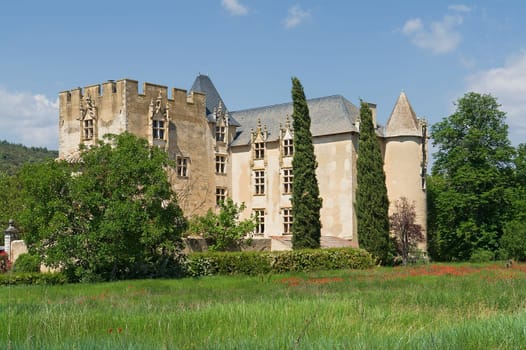 The historic castle,Allemagne in the South of France