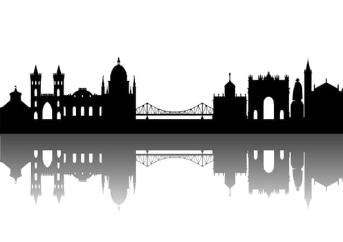 Potsdam Silhouette Abstract