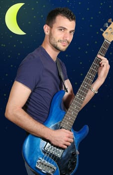 a musician with a low