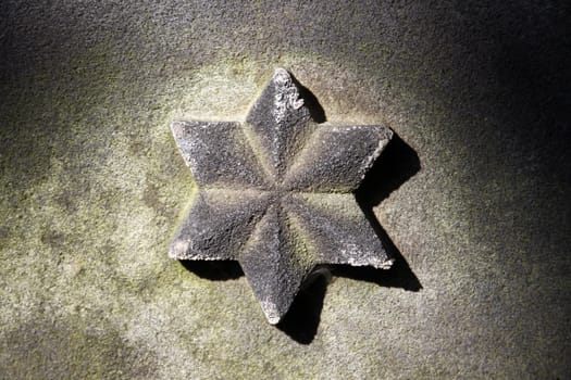 Star on a gravestone