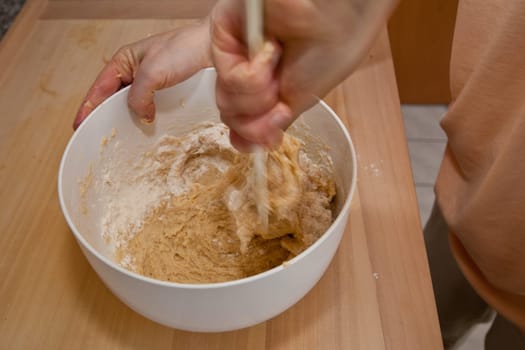 Beat dough for a yeast braid